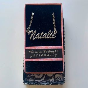 Silver “natalie” pendant necklace